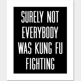 Surely not everybody was kung fu fighting Posters and Art